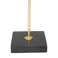 CosmoLiving by Cosmopolitan Set of 3 Gold Marble Contemporary Sculpture, 19" x 6" x 6"