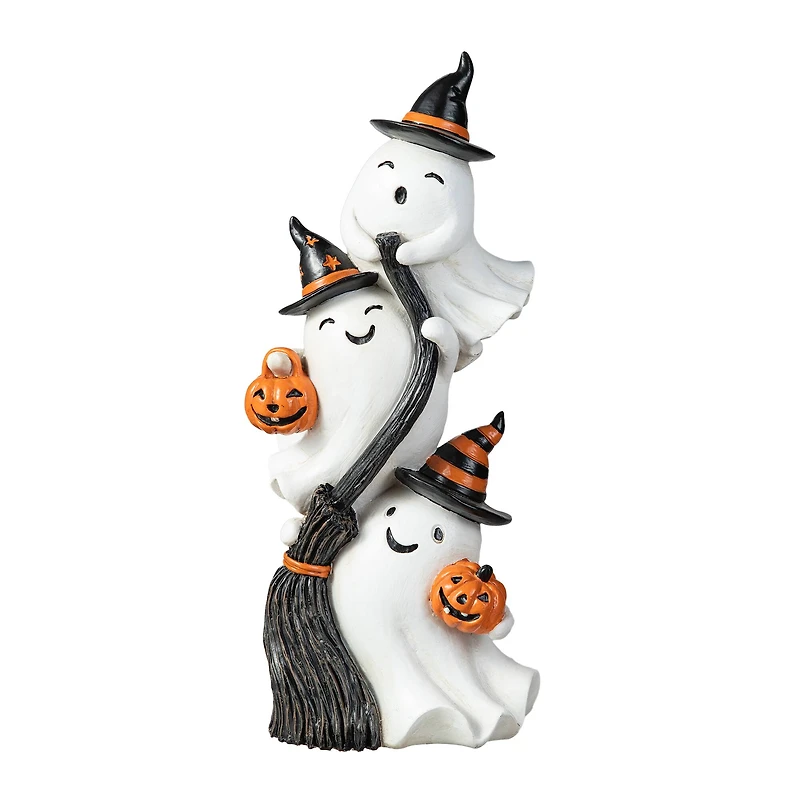 Glitzhome® 13" Halloween Stacked Ghost Table Décor