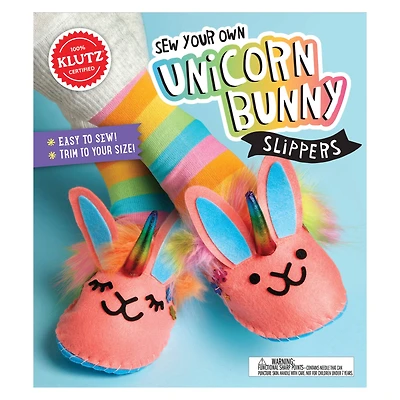 Klutz® Sew Your Own Unicorn Bunny Slippers Kit