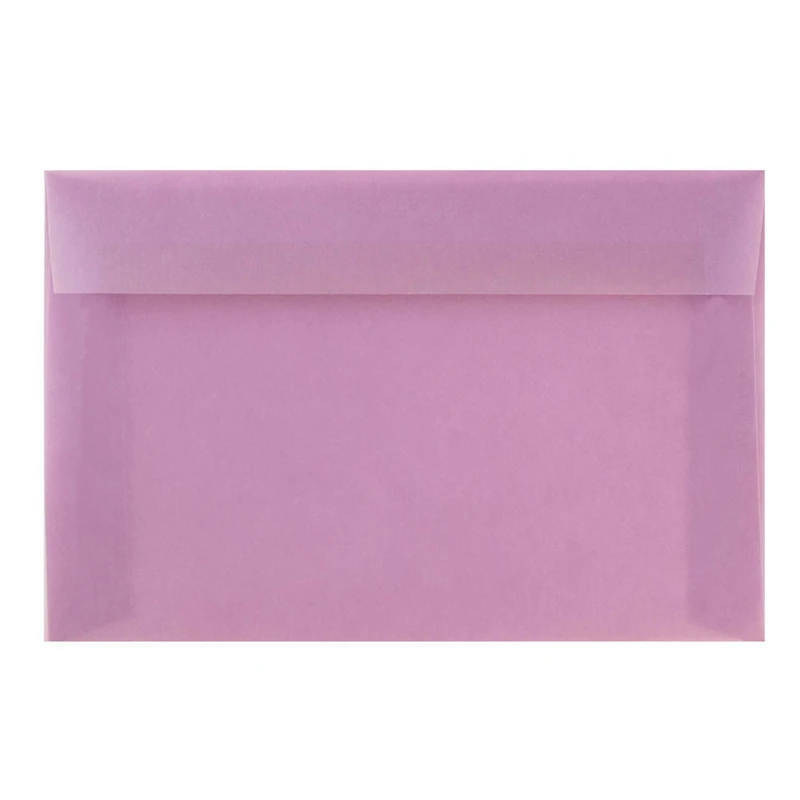 JAM Paper 6" x 9" Translucent Lilac Vellum Envelopes, 25ct.