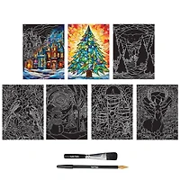 Brea Reese™ 6" x 8" Stained Glass Scratch Art Paper Pad