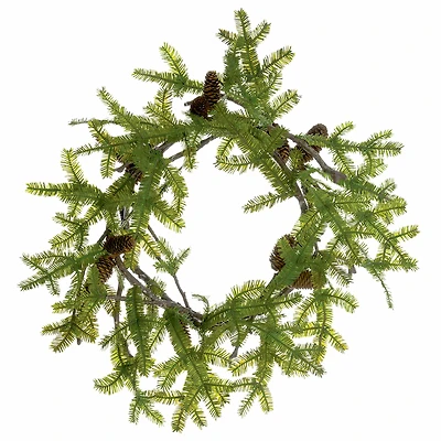 24" Spruce Pine & Pinecone Wreath