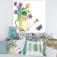 Designart - Succulents In Old Watering Can
