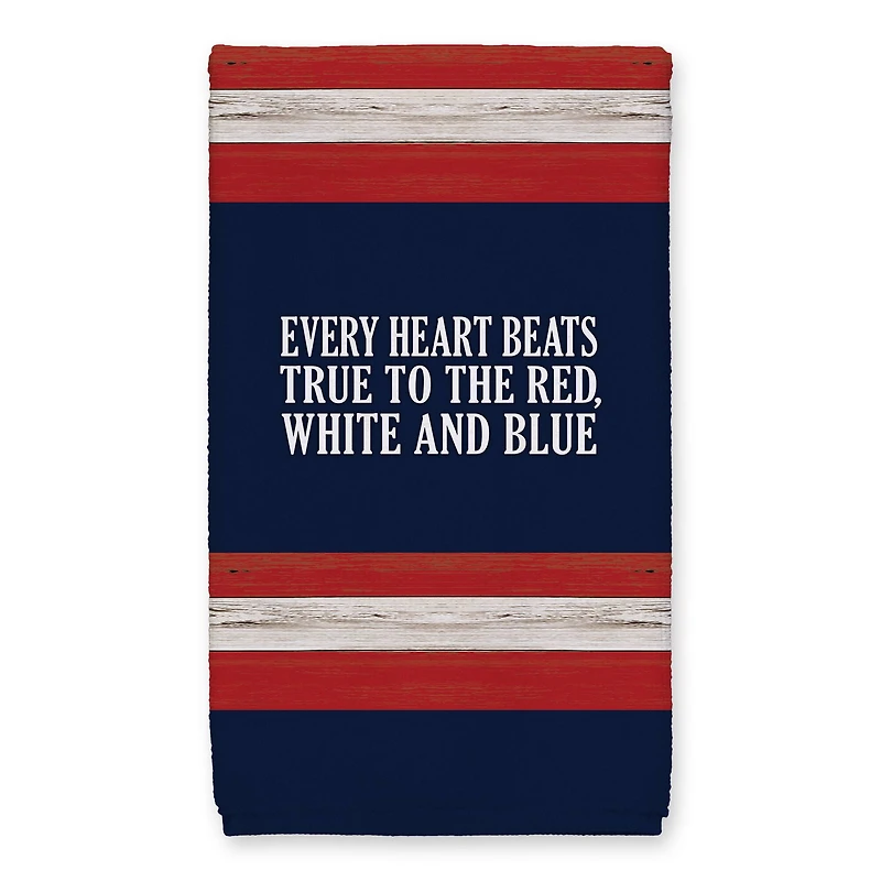 Every Heart Beats True to the Red, White & Blue Tea Towel Set