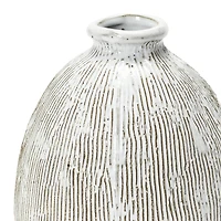 Hello Honey® 8" White Terra Cotta Vase