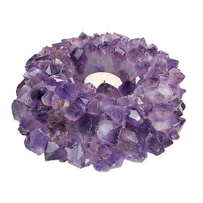 Amethyst Point Extra Large Candle Holder