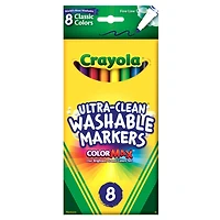 Crayola® Washable™ Classic 8 Piece Fine Line Marker Set