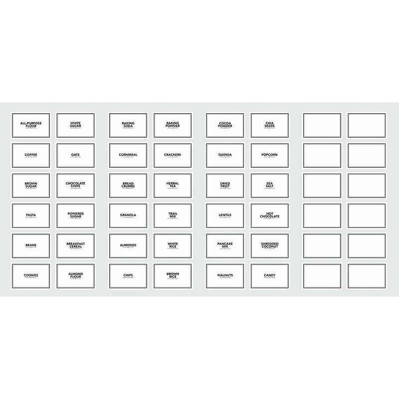 RoomMates Pantry Labels Peel & Stick Decals