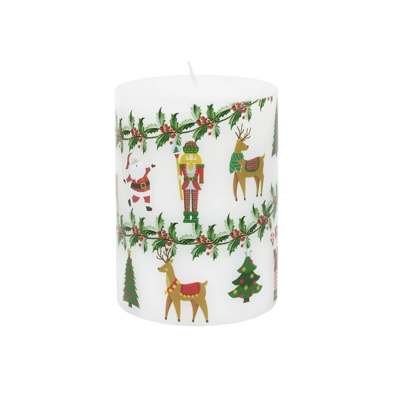 Christmas Icons Pillar Candle by Ashland