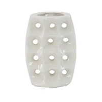 CosmoLiving by Cosmopolitan White Stoneware Modern Vase Set