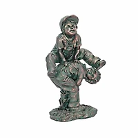 Design Toscano 16" Leap Froggin Playing Boys Garden Statue