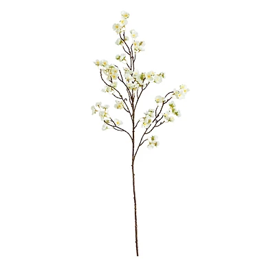 41" White Cherry Blossom Flower Stems, 3ct.