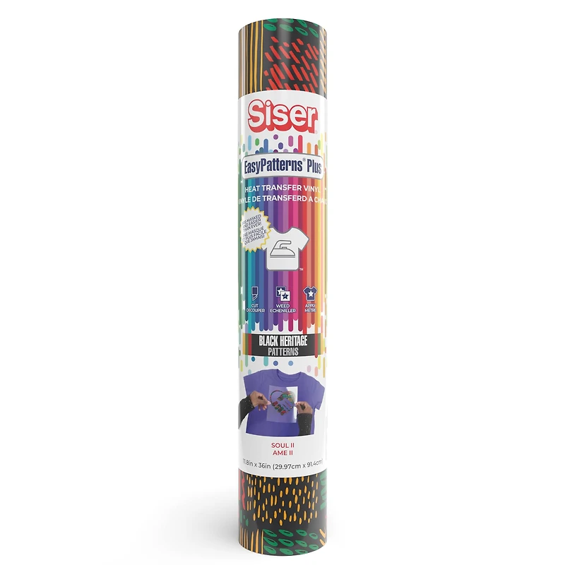Siser EasyPatterns Plus Soul 2 Heat Transfer Vinyl 36in