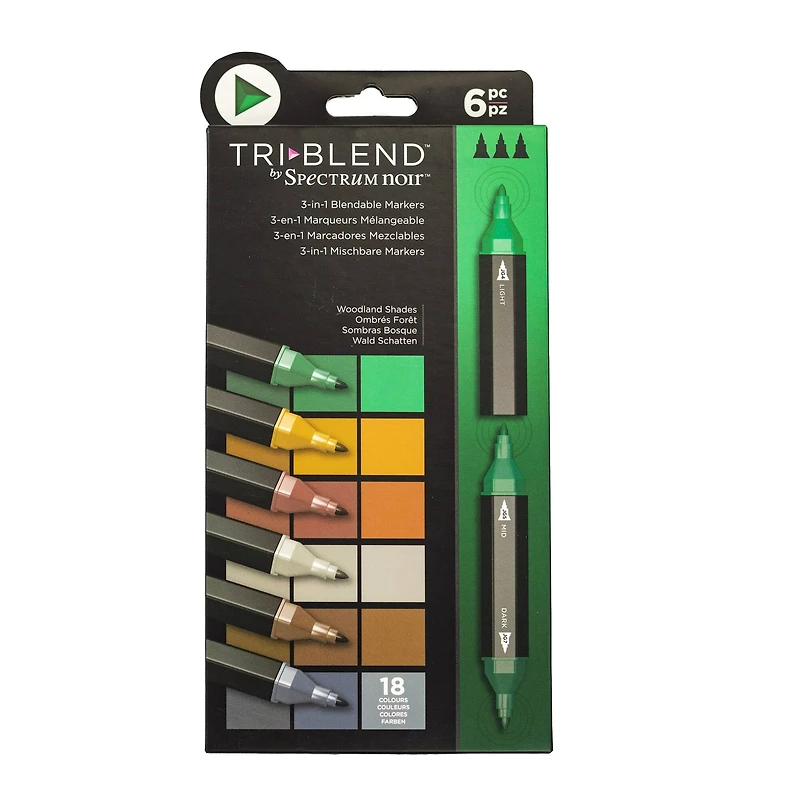 Spectrum Noir™ TriBlend™ Woodland Shades Brush Marker Set