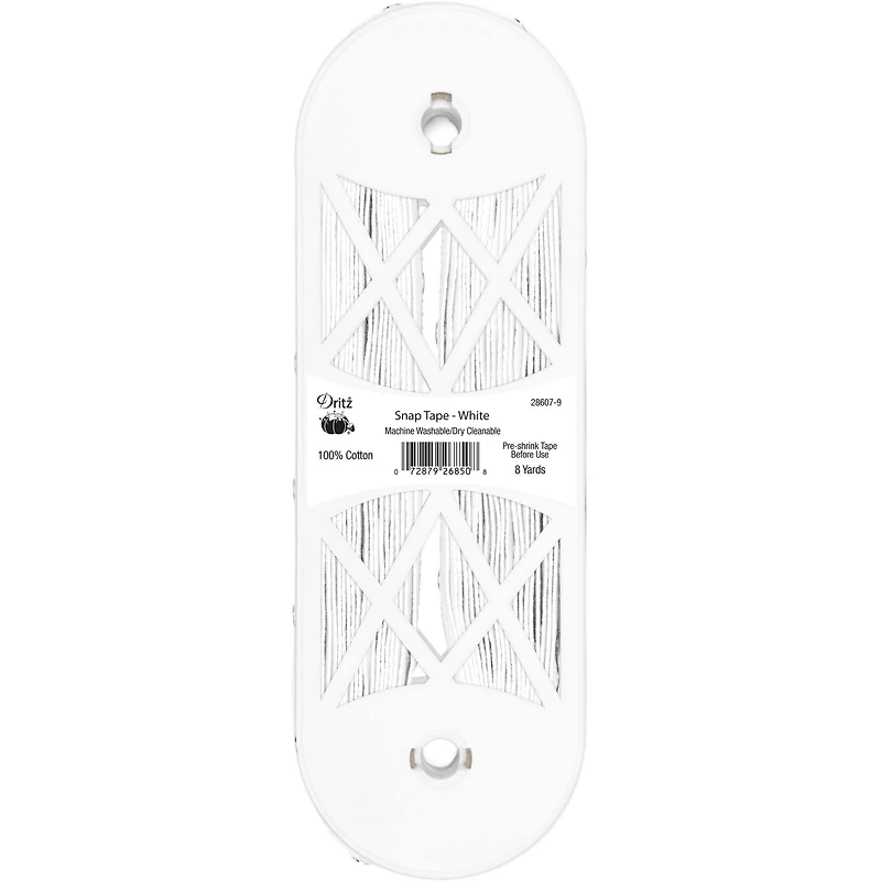 Dritz® White Cotton 12 Snap Tape, 8yd.