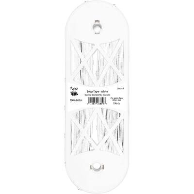 Dritz® White Cotton 12 Snap Tape, 8yd.