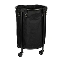Household Essentials 32" Black Round Laundry Hamper