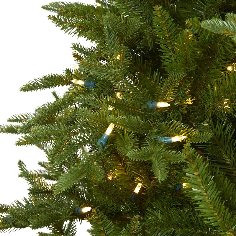 7.5ft. Pre-Lit Cambridge Fir Artificial Christmas Tree, Clear LED Lights