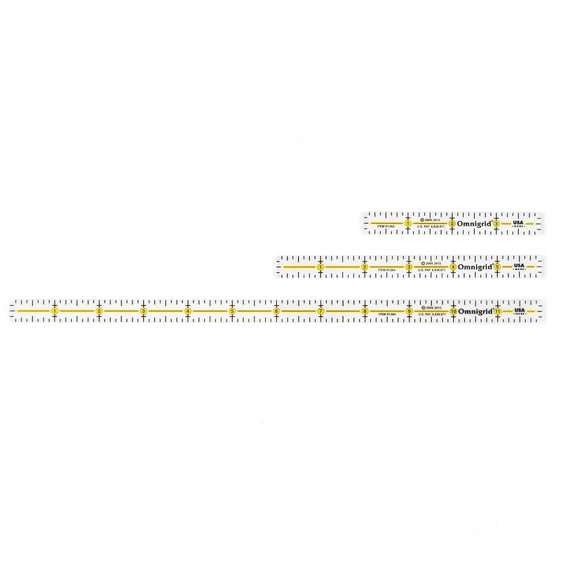 Omnigrid Marking Ruler Trio Set