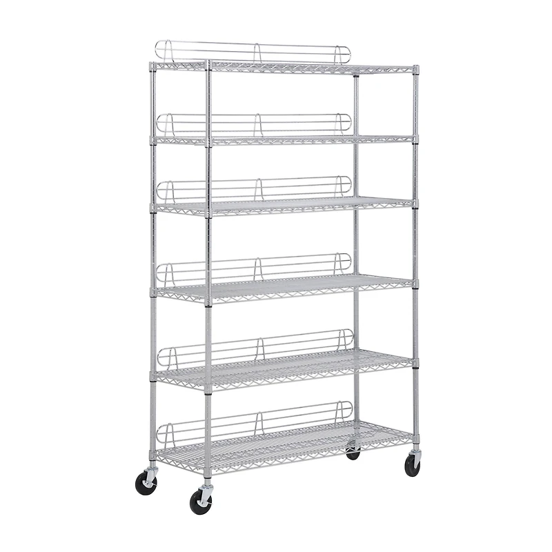 Honey Can Do Chrome 6-Tier Heavy-Duty Adjustable Shelving Unit