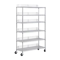 Honey Can Do Chrome 6-Tier Heavy-Duty Adjustable Shelving Unit
