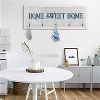 Home Sweet Home Framed Coat Rack