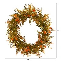 21" Autumn Fern Wreath