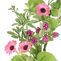 5ft. Pink Daisy & Berry Coiled Garland by Ashland®