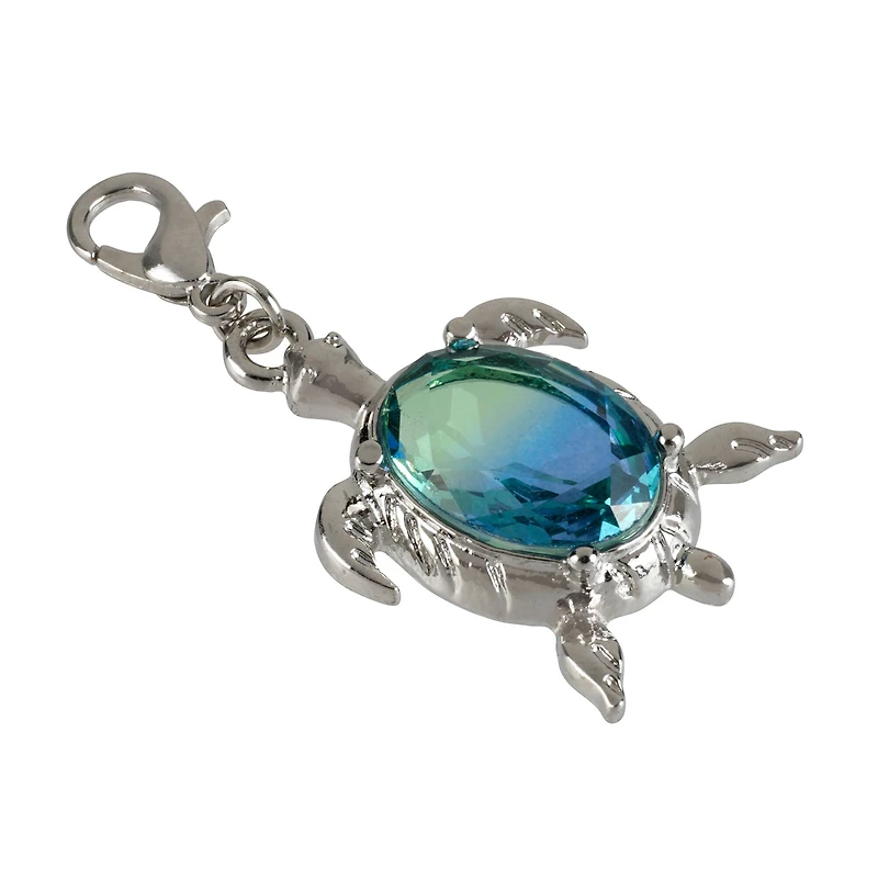 12 Pack: Charmalong™ Rhodium Tortoise Charm by Bead Landing™