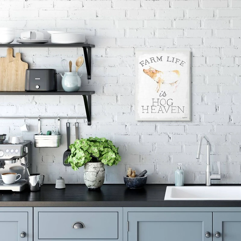 Stupell Industries Farm Life Is Hog Heaven Wall Plaque