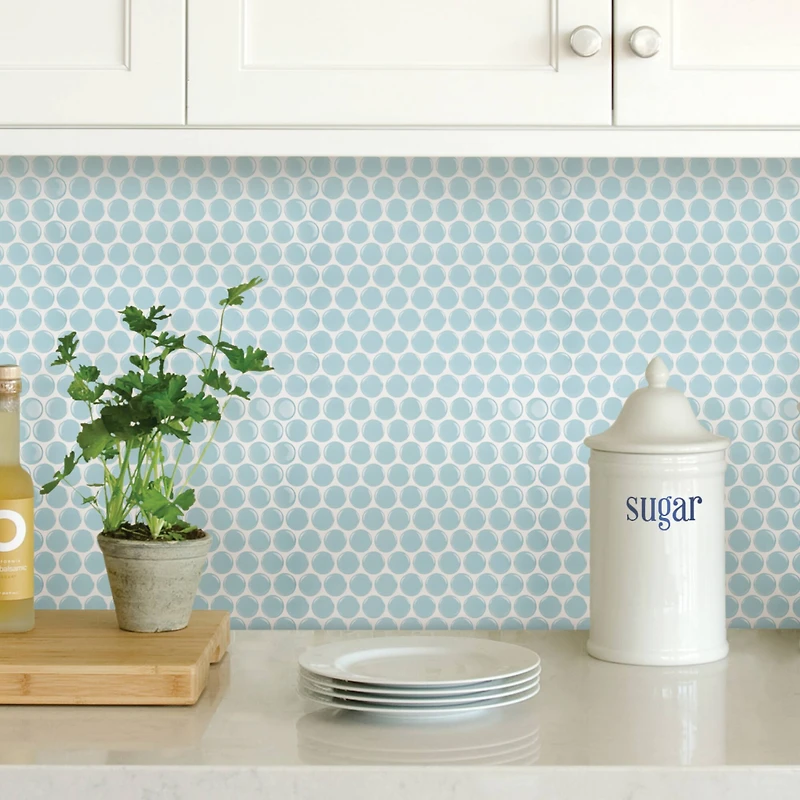 InHome Penny Tile Peel & Stick Backsplash Tiles