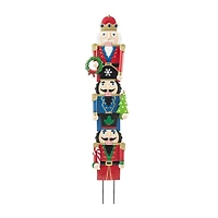 Glitzhome® Metal Nutcracker Yard Stake/Décor Accent Set