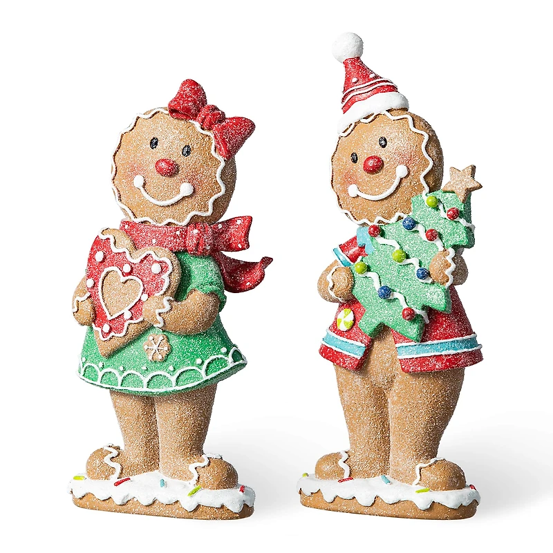 Glitzhome® Gingerbread Table Décor Set