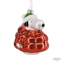 Hallmark Peanuts® 4.25" Snoopy in Puffer Coat Blown Glass Ornament 