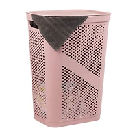 Mind Reader 60L Perforated Plastic Laundry Hamper with Lid