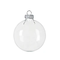 3.5" DIY Clear Glass Disc Ornaments, 4ct.