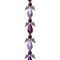 Purple Mix Glass & Metal Angel Beads by Bead Landing™
