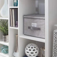 Simplify 12" Heather Gray Storage Box