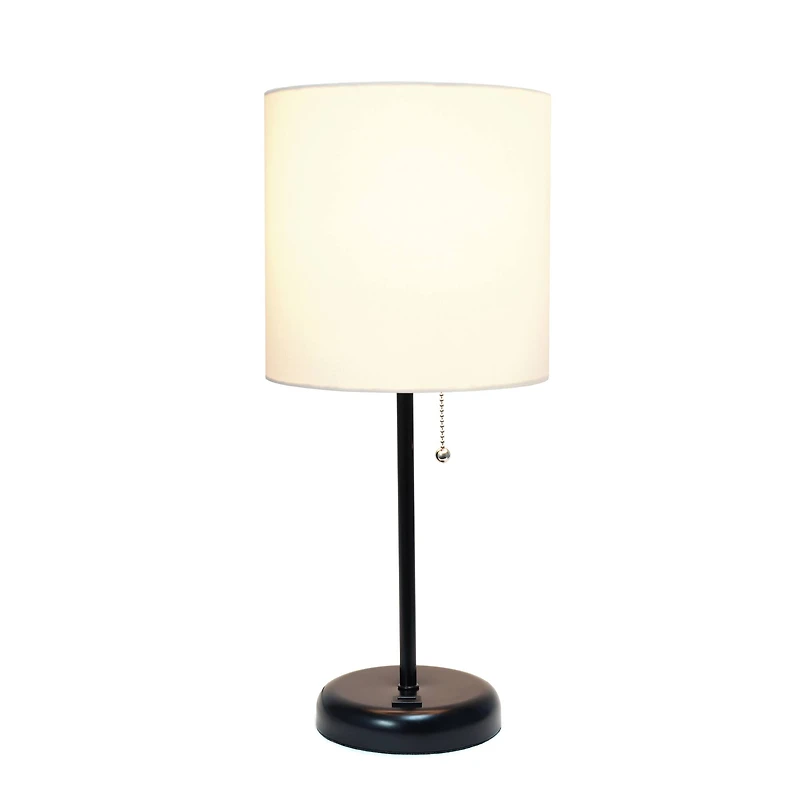 Creekwood Home 19.5" Oslo USB Port Table Lamp