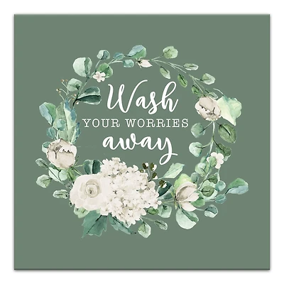 Wash Your Worries Away 16" x 16" Canvas Wall Art