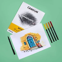 Canson® Graduate Foldover Bristol Pad, 9" x 12"