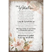 Gift Of Adoption Inspirational Wood Plaque