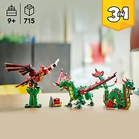 LEGO® Creator 3in1 Medieval Dragon Creature Toy Playset 31161