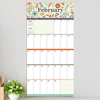 TF Publishing 2024 Big Grid-Floral Wall Calendar
