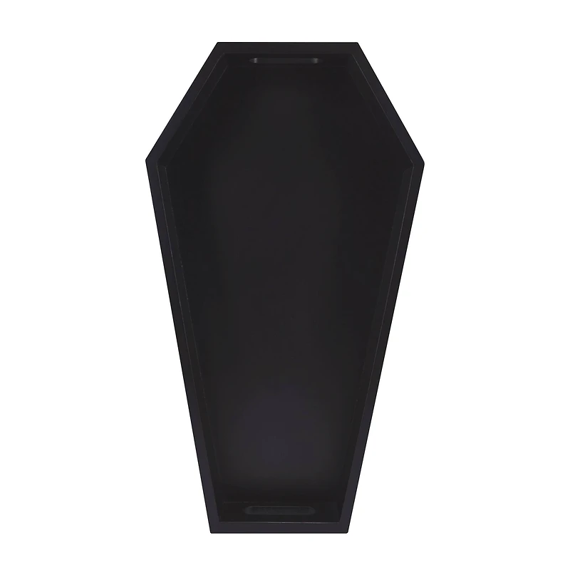 15" Black Coffin Serving Tray by Makery™