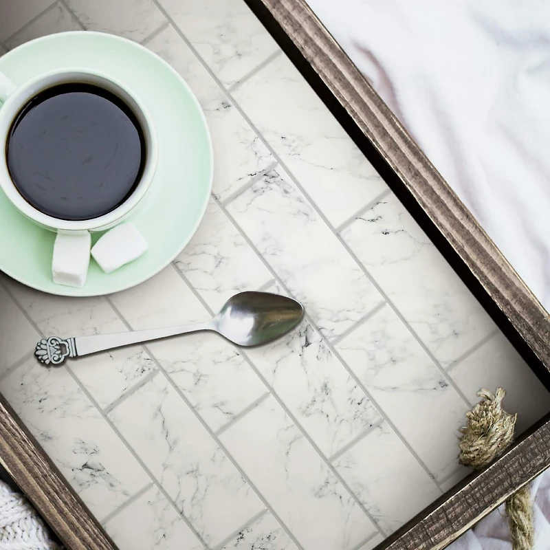 RoomMates Carrara Marble Subway Peel & Stick Backsplash StickTiles®