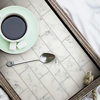 RoomMates Carrara Marble Subway Peel & Stick Backsplash StickTiles®