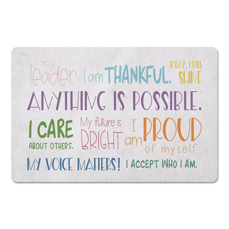 I Am Words 27" x 18" Floor Mat