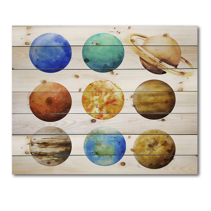 Designart - Various Planets In Orbit