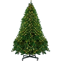 14ft. Pre-Lit Full Olympia Pine Artificial Christmas Tree with Wheels & Warm Clear LED Lights